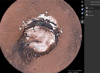 NASA publica mapa interactivo que permite explorar la superficie de Marte